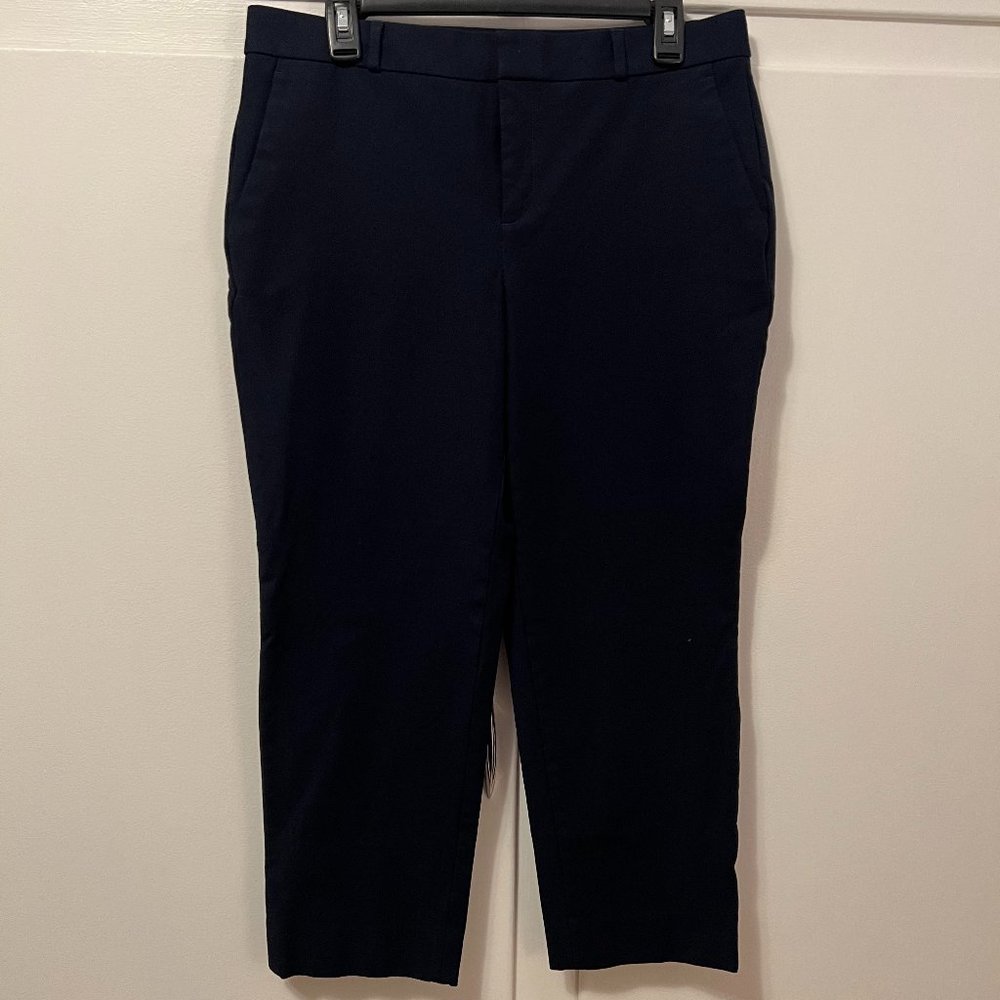 Banana Republic Navy Avery Cropped Pant